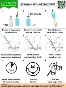 EZ Enema Kit Instructions